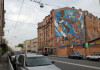 Монументальное граффити в честь 70-й годовщины Победы на Малом проспекте Петроградской стороны, 1б в Санкт-Петербурге скроет высотка, построенная ГК «ПИК».
